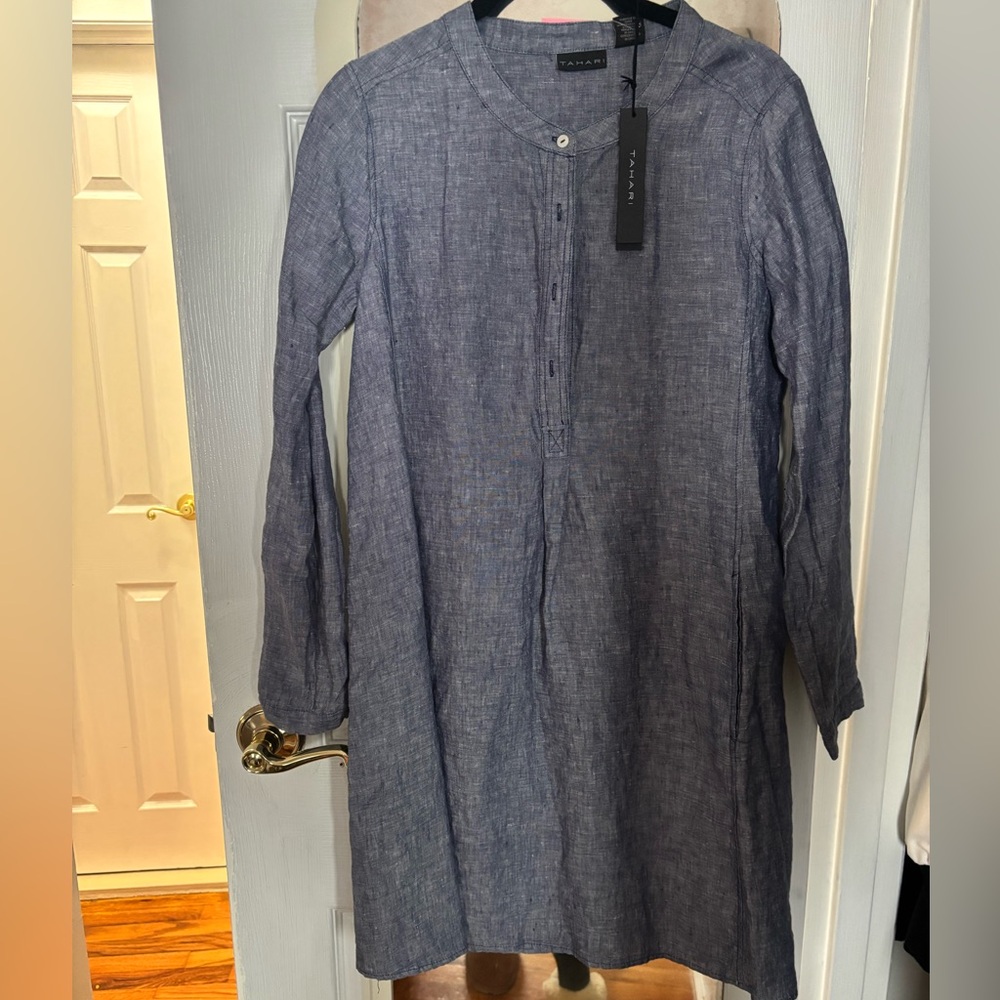 NWT Tahari Linen Cover Up